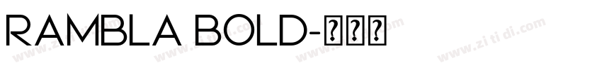 RAMBLA BOLD字体转换